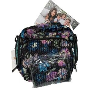 Lug Duo Ranger Crossbody Bag & Rodeo Wallet Combo Bloom Black With Tags RFID
